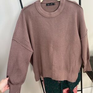 Women's Dusty Rose Crew Neck Sweater